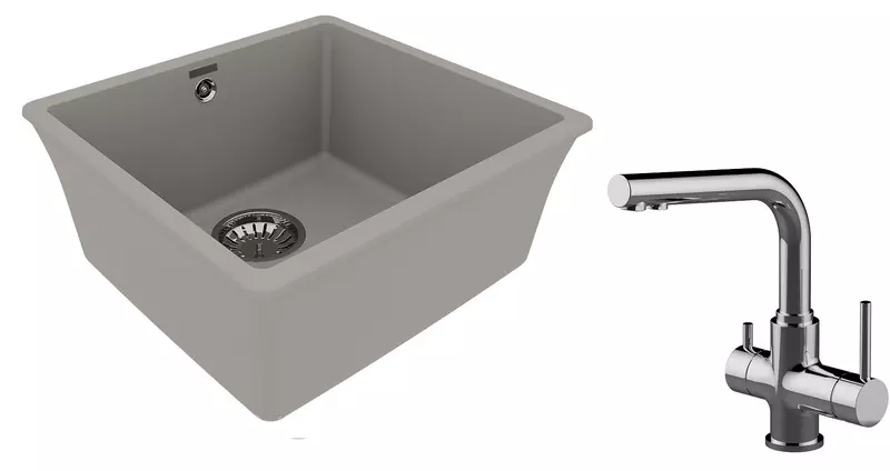 Мойка для кухни «Lemark» Sinara 440-U и смеситель 9910069-LM3061C искусственный камень серый/хром
Мойка для кухни «Lemark» Sinara 440-U и смеситель 9910069-LM3061C искусственный камень серый/хром