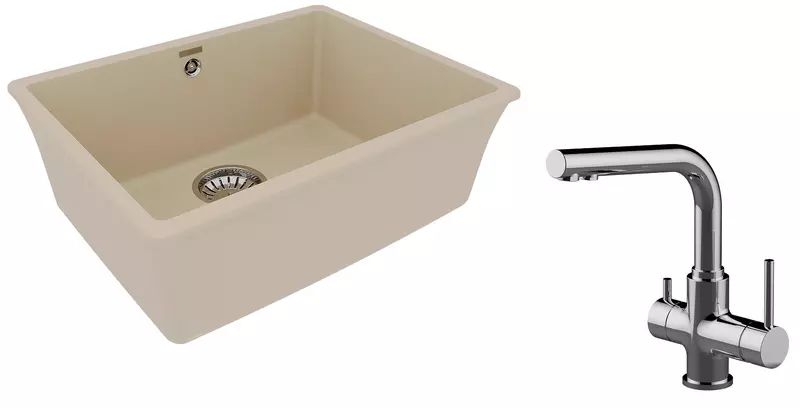 Мойка для кухни «Lemark» Sinara 540-U и смеситель 9910074-LM3061C искусственный камень бежевый/хром
Мойка для кухни «Lemark» Sinara 540-U и смеситель 9910074-LM3061C искусственный камень бежевый/хром