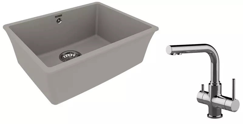Мойка для кухни «Lemark» Sinara 540-U и смеситель 9910075-LM3061C искусственный камень серый/хром
Мойка для кухни «Lemark» Sinara 540-U и смеситель 9910075-LM3061C искусственный камень серый/хром