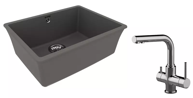 Мойка для кухни «Lemark» Sinara 540-U и смеситель 9910077-LM3061C искусственный камень серый шелк/хром
Мойка для кухни «Lemark» Sinara 540-U и смеситель 9910077-LM3061C искусственный камень серый шелк/хром