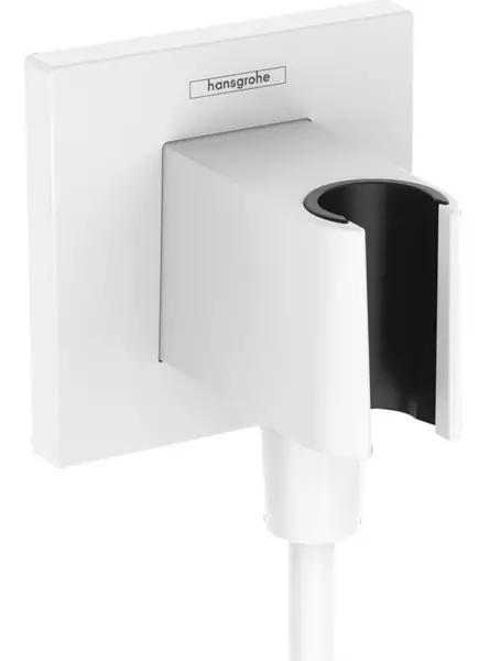 Подключение для душевого шланга «Hansgrohe» FixFit E 26889700 с держателем для лейки белое матовое
Подключение для душевого шланга «Hansgrohe» FixFit E 26889700 с держателем для лейки белое матовое