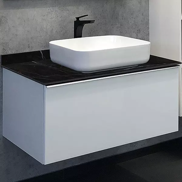Тумба с раковиной «Comforty» Милан 90 с 2 ящиками (1 скрытый) (Comforty T-Y9378) подвесная белый глянец столешница под мрамор Калакатта Блэк
Тумба с раковиной «Comforty» Милан 90 с 2 ящиками (1 скрытый) (Comforty T-Y9378) подвесная белый глянец столешница под мрамор Калакатта Блэк