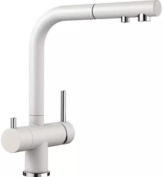 Смеситель для кухни с подключением к фильтру «Blanco» Fontas-S II 525204 с выдвижным изливом белый
Смеситель для кухни с подключением к фильтру «Blanco» Fontas-S II 525204 с выдвижным изливом белый