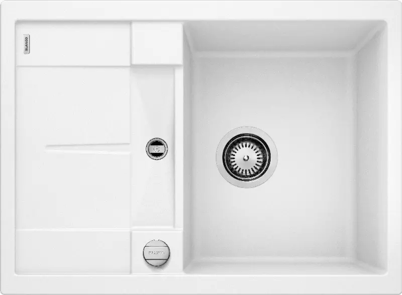 Мойка для кухни «Blanco» Metra 45 S Compact 68/50(автомат) искусственный камень белый универсальная
Мойка для кухни «Blanco» Metra 45 S Compact 68/50(автомат) искусственный камень белый универсальная