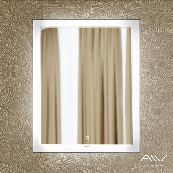 Уценка, Зеркало «Alavann» Bella Luxe 60 с сенсорным выключателем с подсветкой и подогревом (191693)