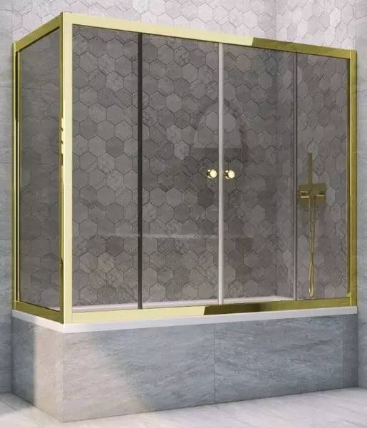 Шторка на ванну стеклянная «Vegas Glass» Z2V+ZVF Tur Novo 150/70 графит/золото глянцевое универсальная
Шторка на ванну стеклянная «Vegas Glass» Z2V+ZVF Tur Novo 150/70 графит/золото глянцевое универсальная