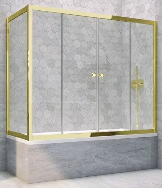Шторка на ванну стеклянная «Vegas Glass» Z2V+ZVF Tur Novo 150/85 Crystal vision/золото глянцевое универсальная
Шторка на ванну стеклянная «Vegas Glass» Z2V+ZVF Tur Novo 150/85 Crystal vision/золото глянцевое универсальная