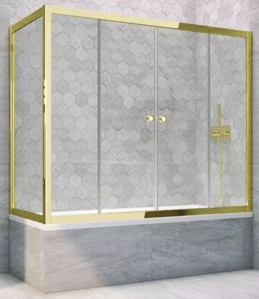 Шторка на ванну стеклянная «Vegas Glass» Z2V+ZVF Tur Novo 160/90 Crystal vision/золото глянцевое универсальная
Шторка на ванну стеклянная «Vegas Glass» Z2V+ZVF Tur Novo 160/90 Crystal vision/золото глянцевое универсальная
