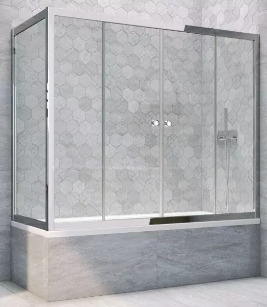 Шторка на ванну стеклянная «Vegas Glass» Z2V+ZVF Tur Novo 170/80 прозрачная/хром глянцевый универсальная
Шторка на ванну стеклянная «Vegas Glass» Z2V+ZVF Tur Novo 170/80 прозрачная/хром глянцевый универсальная