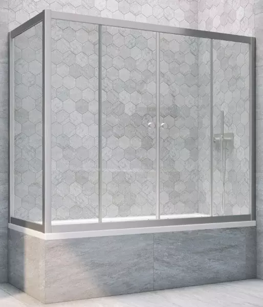 Шторка на ванну стеклянная «Vegas Glass» Z2V+ZVF Novo 150/85 Crystal vision/хром матовый универсальная
Шторка на ванну стеклянная «Vegas Glass» Z2V+ZVF Novo 150/85 Crystal vision/хром матовый универсальная
