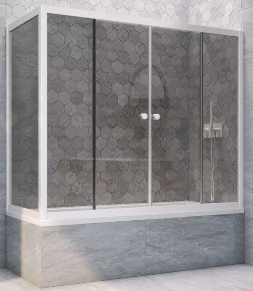 Шторка на ванну стеклянная «Vegas Glass» Z2V+ZVF Novo 160/70 графит/белая универсальная
Шторка на ванну стеклянная «Vegas Glass» Z2V+ZVF Novo 160/70 графит/белая универсальная