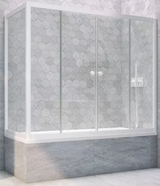 Шторка на ванну стеклянная «Vegas Glass» Z2V+ZVF Novo 160/80 Crystal vision/белая универсальная
Шторка на ванну стеклянная «Vegas Glass» Z2V+ZVF Novo 160/80 Crystal vision/белая универсальная