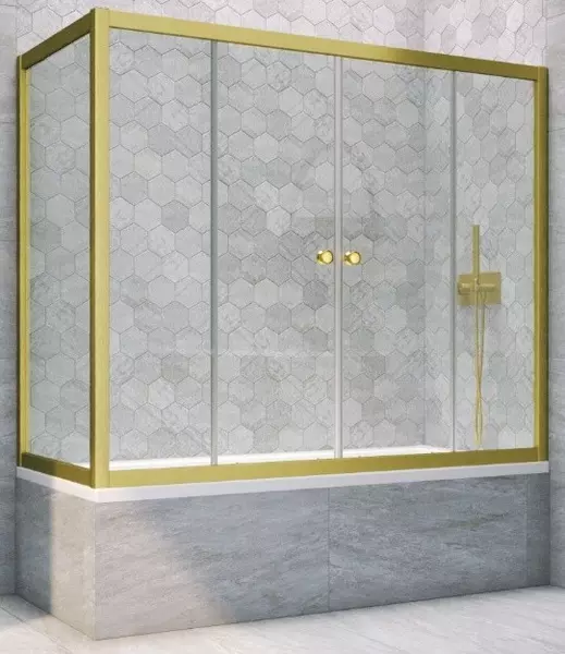 Шторка на ванну стеклянная «Vegas Glass» Z2V+ZVF Novo 170/80 Crystal vision/золото матовое универсальная
Шторка на ванну стеклянная «Vegas Glass» Z2V+ZVF Novo 170/80 Crystal vision/золото матовое универсальная