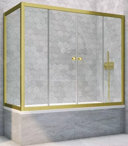 Шторка на ванну стеклянная «Vegas Glass» Z2V+ZVF Novo 180/75 Crystal vision/золото матовое универсальная
Шторка на ванну стеклянная «Vegas Glass» Z2V+ZVF Novo 180/75 Crystal vision/золото матовое универсальная