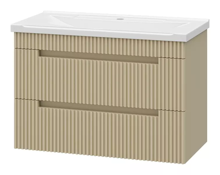 Тумба с раковиной «Brevita» Ariana 80 (Evva 80D) подвесная капучино 
Тумба с раковиной «Brevita» Ariana 80 (Evva 80D) подвесная капучино