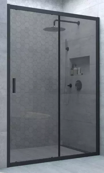 Душевая дверь «Vegas Glass» ZP Novo h2000 100/200 графит/чёрная матовая универсальная
Душевая дверь «Vegas Glass» ZP Novo h2000 100/200 графит/чёрная матовая универсальная