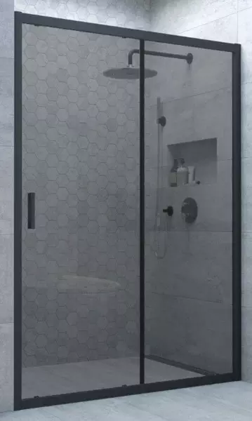 Душевая дверь «Vegas Glass» ZP Novo h2000 105/200 графит/чёрная матовая универсальная
Душевая дверь «Vegas Glass» ZP Novo h2000 105/200 графит/чёрная матовая универсальная