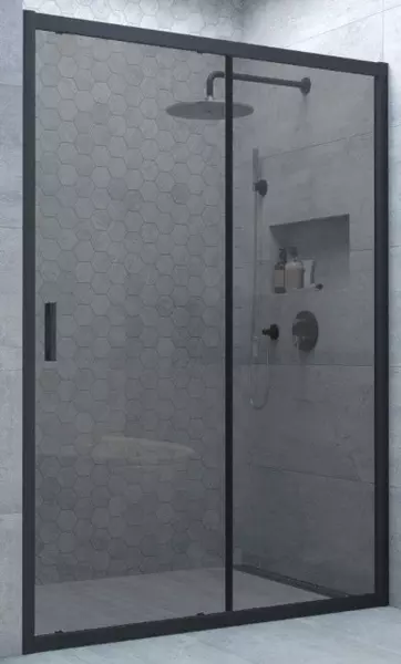 Душевая дверь «Vegas Glass» ZP Novo h2000 145/200 графит/чёрная матовая универсальная
Душевая дверь «Vegas Glass» ZP Novo h2000 145/200 графит/чёрная матовая универсальная