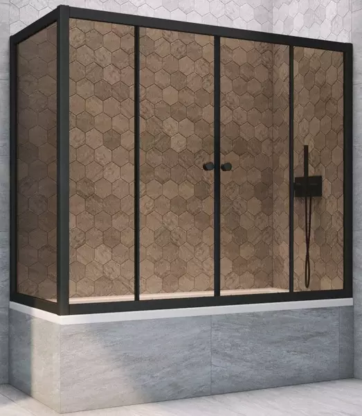 Шторка на ванну стеклянная «Vegas Glass» Z2V+ZVF Novo 150/80 бронза/чёрная матовая универсальная
Шторка на ванну стеклянная «Vegas Glass» Z2V+ZVF Novo 150/80 бронза/чёрная матовая универсальная