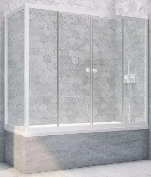 Шторка на ванну стеклянная «Vegas Glass» Z2V+ZVF Novo 155/70 Crystal vision/белая универсальная
Шторка на ванну стеклянная «Vegas Glass» Z2V+ZVF Novo 155/70 Crystal vision/белая универсальная
