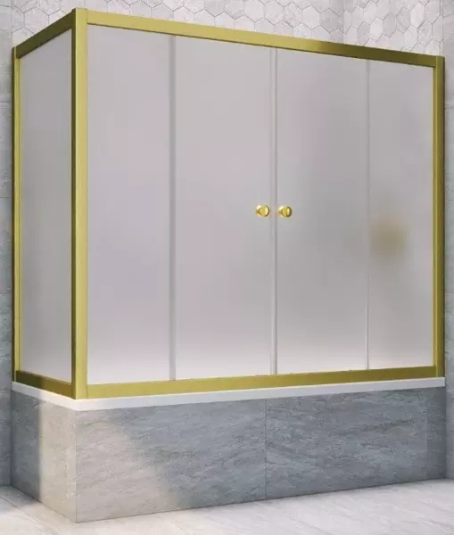 Шторка на ванну стеклянная «Vegas Glass» Z2V+ZVF Novo 155/90 сатин/золото матовое универсальная
Шторка на ванну стеклянная «Vegas Glass» Z2V+ZVF Novo 155/90 сатин/золото матовое универсальная
