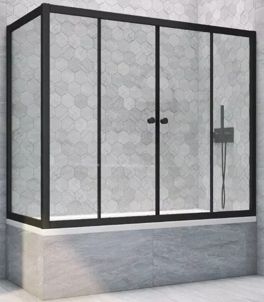 Шторка на ванну стеклянная «Vegas Glass» Z2V+ZVF Novo 165/70 Crystal vision/чёрная матовая универсальная
Шторка на ванну стеклянная «Vegas Glass» Z2V+ZVF Novo 165/70 Crystal vision/чёрная матовая универсальная
