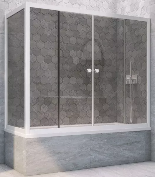 Шторка на ванну стеклянная «Vegas Glass» Z2V+ZVF Novo 165/85 графит/белая универсальная
Шторка на ванну стеклянная «Vegas Glass» Z2V+ZVF Novo 165/85 графит/белая универсальная