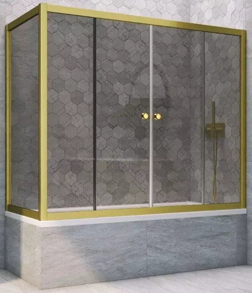 Шторка на ванну стеклянная «Vegas Glass» Z2V+ZVF Novo 165/90 графит/золото матовое универсальная
Шторка на ванну стеклянная «Vegas Glass» Z2V+ZVF Novo 165/90 графит/золото матовое универсальная