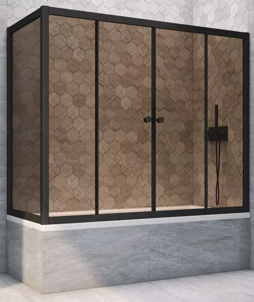 Шторка на ванну стеклянная «Vegas Glass» Z2V+ZVF Novo 170/70 бронза/чёрная матовая универсальная
Шторка на ванну стеклянная «Vegas Glass» Z2V+ZVF Novo 170/70 бронза/чёрная матовая универсальная