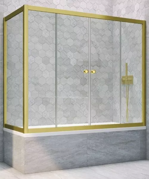Шторка на ванну стеклянная «Vegas Glass» Z2V+ZVF Novo 175/75 Crystal vision/золото матовое универсальная
Шторка на ванну стеклянная «Vegas Glass» Z2V+ZVF Novo 175/75 Crystal vision/золото матовое универсальная