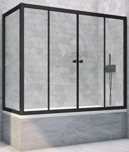 Шторка на ванну стеклянная «Vegas Glass» Z2V+ZVF Novo 185/75 Crystal vision/чёрная матовая универсальная
Шторка на ванну стеклянная «Vegas Glass» Z2V+ZVF Novo 185/75 Crystal vision/чёрная матовая универсальная