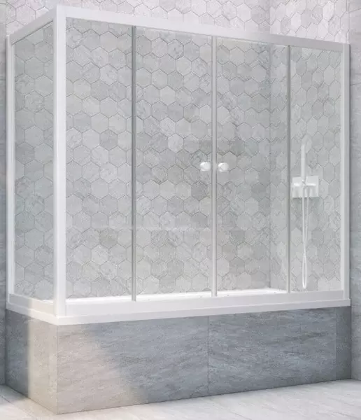 Шторка на ванну стеклянная «Vegas Glass» Z2V+ZVF Novo 185/80 Crystal vision/белая универсальная
Шторка на ванну стеклянная «Vegas Glass» Z2V+ZVF Novo 185/80 Crystal vision/белая универсальная