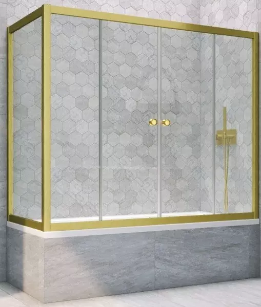 Шторка на ванну стеклянная «Vegas Glass» Z2V+ZVF Novo 190/80 Crystal vision/золото матовое универсальная
Шторка на ванну стеклянная «Vegas Glass» Z2V+ZVF Novo 190/80 Crystal vision/золото матовое универсальная