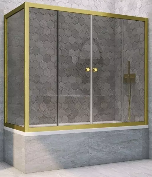 Шторка на ванну стеклянная «Vegas Glass» Z2V+ZVF Novo 190/85 графит/золото матовое универсальная
Шторка на ванну стеклянная «Vegas Glass» Z2V+ZVF Novo 190/85 графит/золото матовое универсальная