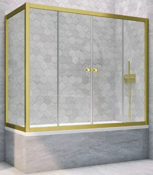 Шторка на ванну стеклянная «Vegas Glass» Z2V+ZVF Novo 190/85 Crystal vision/золото матовое универсальная
Шторка на ванну стеклянная «Vegas Glass» Z2V+ZVF Novo 190/85 Crystal vision/золото матовое универсальная