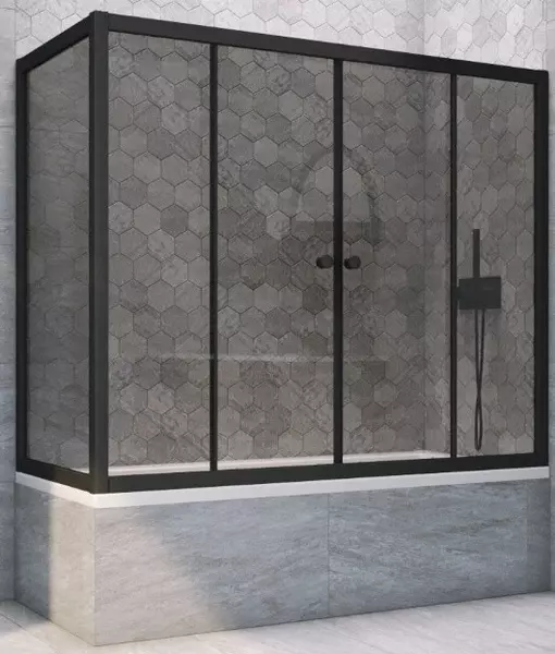 Шторка на ванну стеклянная «Vegas Glass» Z2V+ZVF Novo 195/75 графит/чёрная матовая универсальная
Шторка на ванну стеклянная «Vegas Glass» Z2V+ZVF Novo 195/75 графит/чёрная матовая универсальная