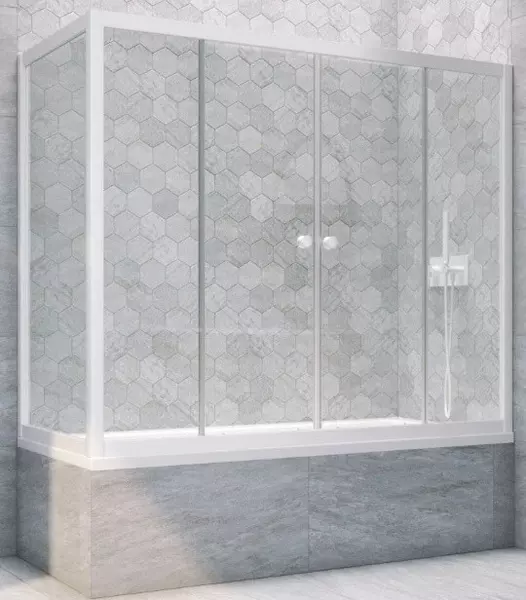 Шторка на ванну стеклянная «Vegas Glass» Z2V+ZVF Novo 195/80 Crystal vision/белая универсальная
Шторка на ванну стеклянная «Vegas Glass» Z2V+ZVF Novo 195/80 Crystal vision/белая универсальная