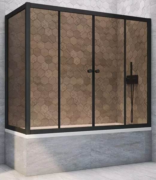 Шторка на ванну стеклянная «Vegas Glass» Z2V+ZVF Novo 195/85 бронза/чёрная матовая универсальная
Шторка на ванну стеклянная «Vegas Glass» Z2V+ZVF Novo 195/85 бронза/чёрная матовая универсальная