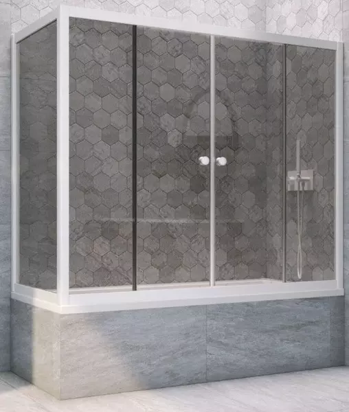 Шторка на ванну стеклянная «Vegas Glass» Z2V+ZVF Novo 200/85 графит/белая универсальная
Шторка на ванну стеклянная «Vegas Glass» Z2V+ZVF Novo 200/85 графит/белая универсальная