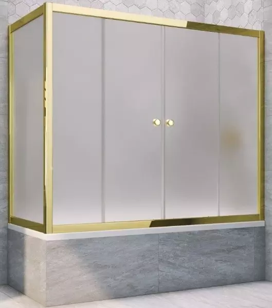 Шторка на ванну стеклянная «Vegas Glass» Z2V+ZVF Tur Novo 165/85 сатин/золото универсальная
Шторка на ванну стеклянная «Vegas Glass» Z2V+ZVF Tur Novo 165/85 сатин/золото универсальная