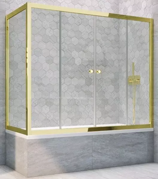 Шторка на ванну стеклянная «Vegas Glass» Z2V+ZVF Tur Novo 175/90 Crystal vision/золото универсальная
Шторка на ванну стеклянная «Vegas Glass» Z2V+ZVF Tur Novo 175/90 Crystal vision/золото универсальная