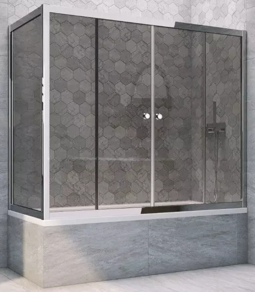 Шторка на ванну стеклянная «Vegas Glass» Z2V+ZVF Tur Novo 185/75 графит/хром глянцевая универсальная
Шторка на ванну стеклянная «Vegas Glass» Z2V+ZVF Tur Novo 185/75 графит/хром глянцевая универсальная