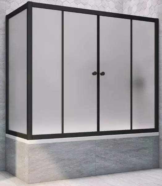 Шторка на ванну стеклянная «Vegas Glass» Z2V+ZVF Novo 155/80 сатин/чёрная матовая универсальная
Шторка на ванну стеклянная «Vegas Glass» Z2V+ZVF Novo 155/80 сатин/чёрная матовая универсальная