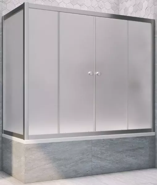 Шторка на ванну стеклянная «Vegas Glass» Z2V+ZVF Novo 155/90 сатин/хром матовая универсальная
Шторка на ванну стеклянная «Vegas Glass» Z2V+ZVF Novo 155/90 сатин/хром матовая универсальная