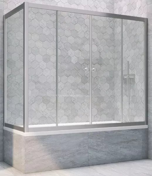 Шторка на ванну стеклянная «Vegas Glass» Z2V+ZVF Novo 165/85 прозрачная/хром матовая универсальная
Шторка на ванну стеклянная «Vegas Glass» Z2V+ZVF Novo 165/85 прозрачная/хром матовая универсальная