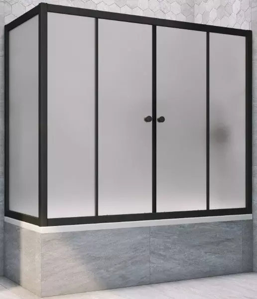 Шторка на ванну стеклянная «Vegas Glass» Z2V+ZVF Novo 200/90 сатин/чёрная матовая универсальная
Шторка на ванну стеклянная «Vegas Glass» Z2V+ZVF Novo 200/90 сатин/чёрная матовая универсальная