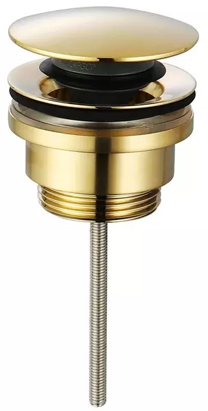 Донный клапан для раковины «AQUAme» AQM7003GG с механизмом Клик-Клак glossy gold
Донный клапан для раковины «AQUAme» AQM7003GG с механизмом Клик-Клак glossy gold