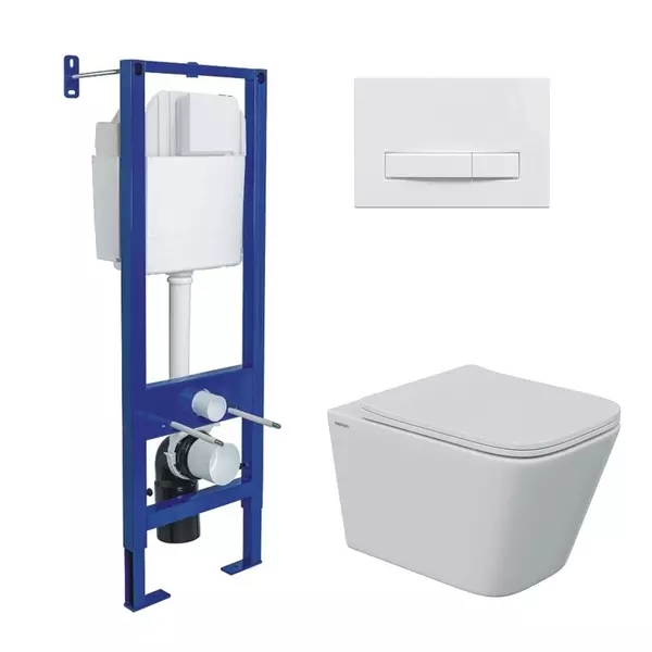 Комплект инсталляция с унитазом, крышкой и кнопкой смыва «Berges Wasserhaus» Atom Line/Floe S Rimless/кнопка белая 043346 безободковый белый
Комплект инсталляция с унитазом, крышкой и кнопкой смыва «Berges Wasserhaus» Atom Line/Floe S Rimless/кнопка белая 043346 безободковый белый