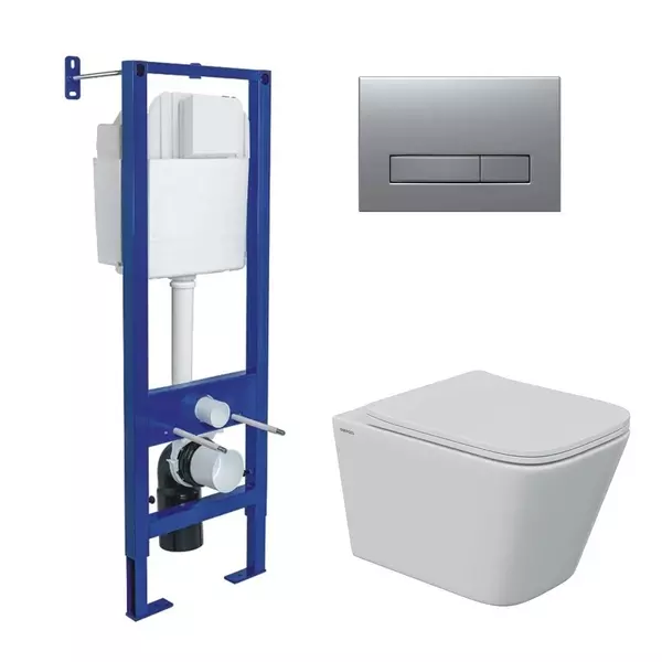 Комплект инсталляция с унитазом, крышкой и кнопкой смыва «Berges Wasserhaus» Atom Line/Floe S Rimless/кнопка матовый хром 043347 безободковый белый
Комплект инсталляция с унитазом, крышкой и кнопкой смыва «Berges Wasserhaus» Atom Line/Floe S Rimless/кнопка матовый хром 043347 безободковый белый