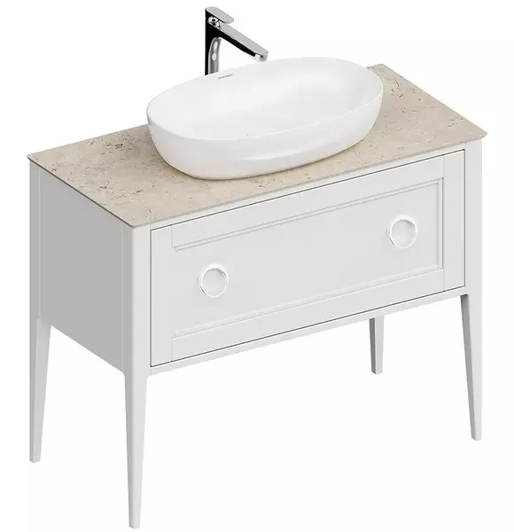Тумба с раковиной «Kerama Marazzi» Plaza Classic Neo 100 с 2 ящиками (Plaza 60/38) белая матовая
Тумба с раковиной «Kerama Marazzi» Plaza Classic Neo 100 с 2 ящиками (Plaza 60/38) белая матовая